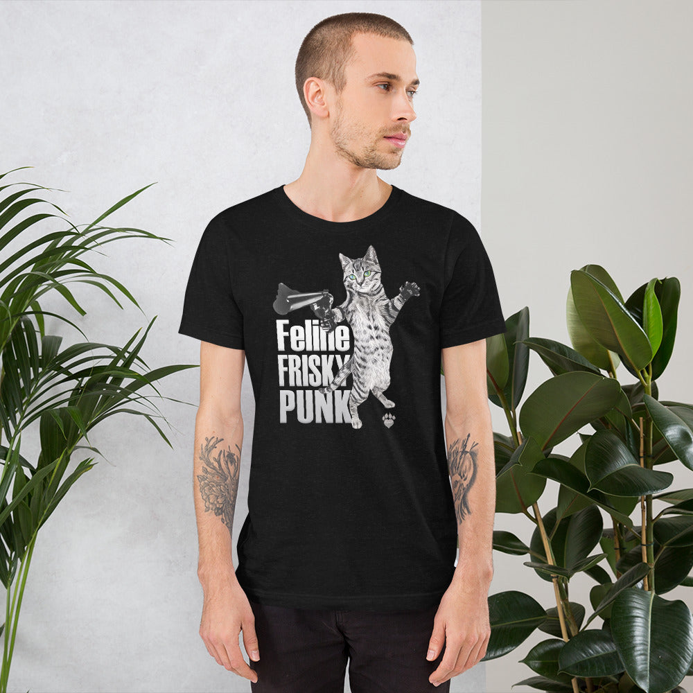 CHIC PUSSY CAT: FELINE FRISKY PUNK? - Unisex t-shirt