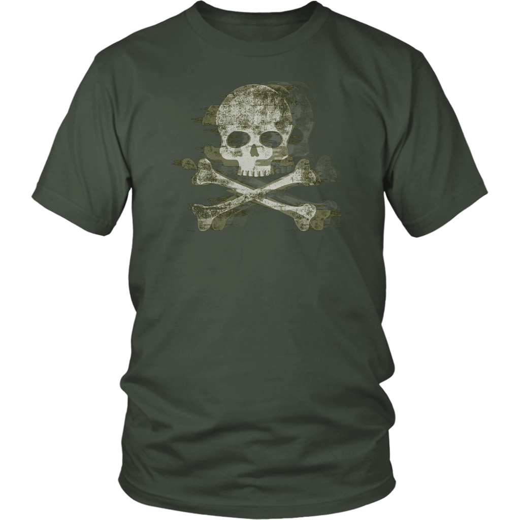 SKULL GLITCH - ROYAL UNISEX TEE