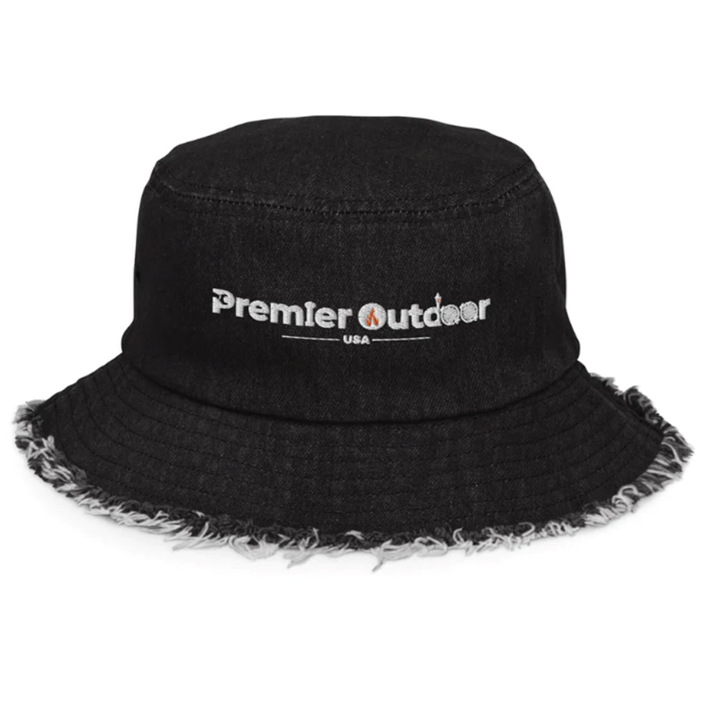 PREMIER OUTDOOR - Distressed denim bucket hat
