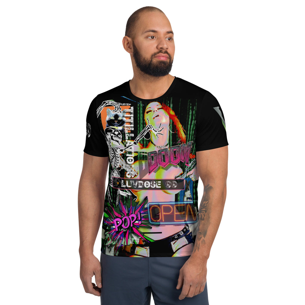 LUVDOSE 99: POP, DOOM AND OTHERS - All-Over Print Athletic T-shirt
