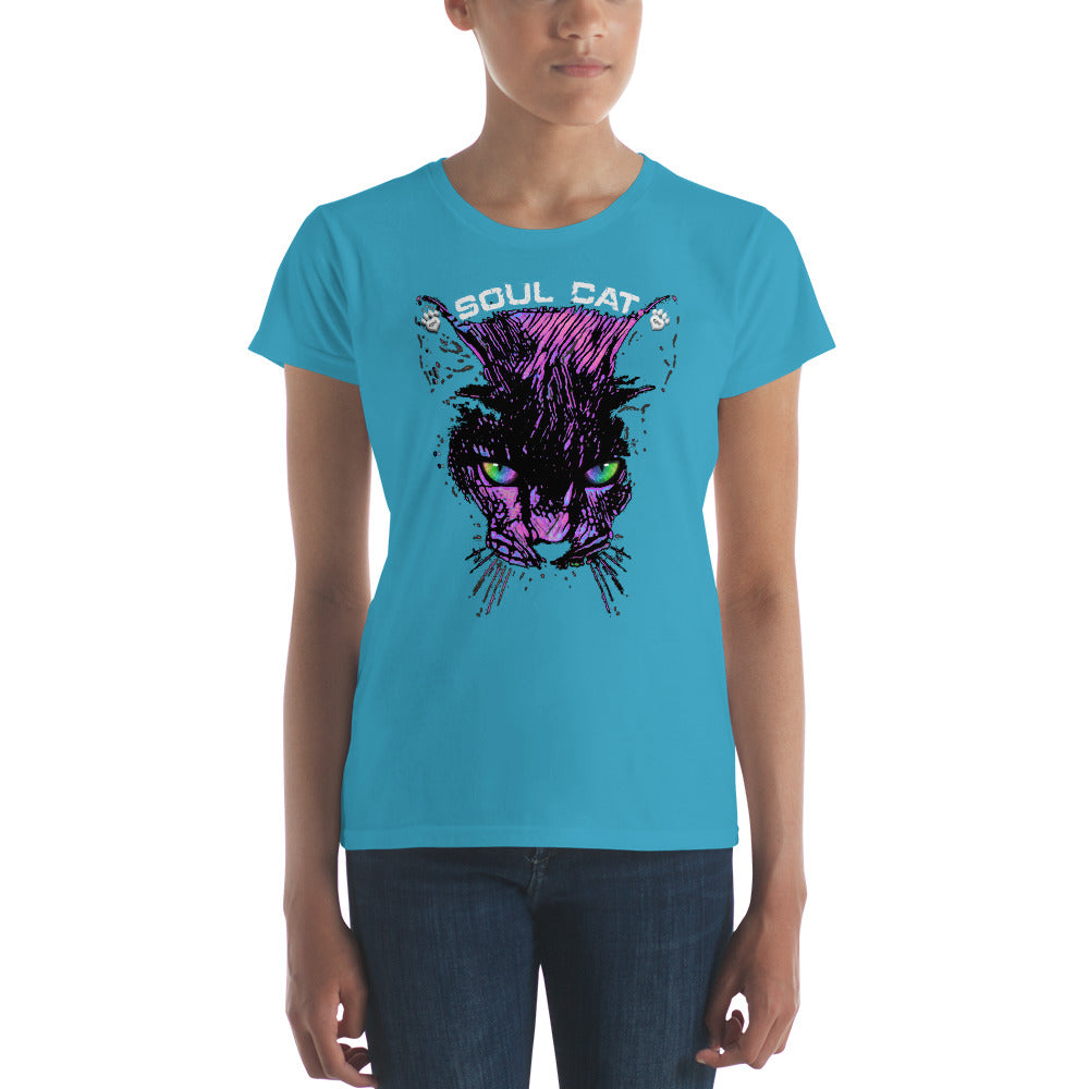 Soul Cat - Fashion Fit Ringspun T-Shirt - 100% cotton