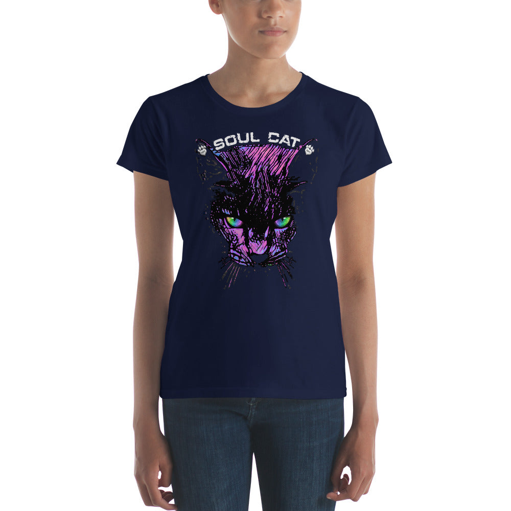 Soul Cat - Fashion Fit Ringspun T-Shirt - 100% cotton