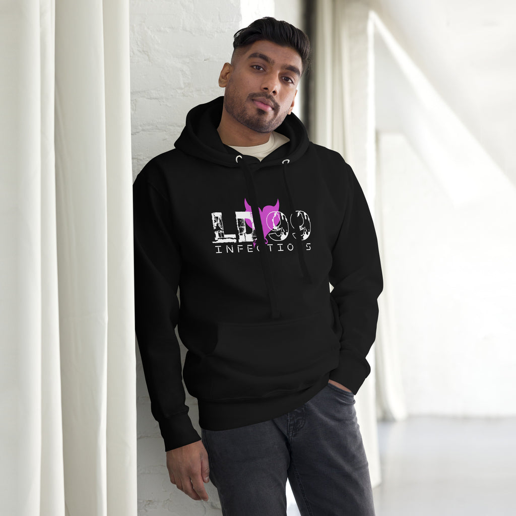 LUVDOSE 99: INFECTIOUS PURPLE HEART - Unisex Hoodie