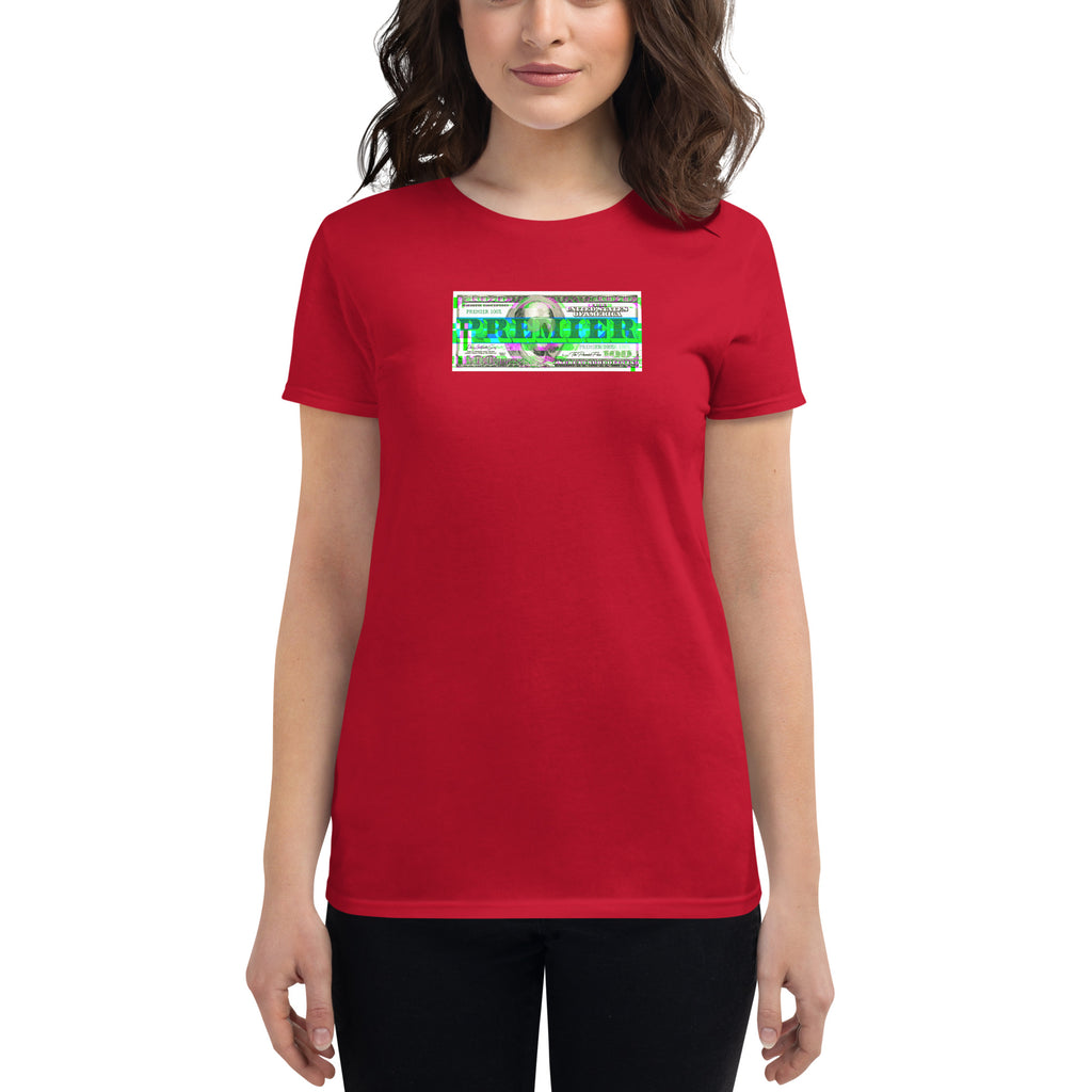 PREMIER: 100 DOLLA GLITCH - Women's short sleeve t-shirt